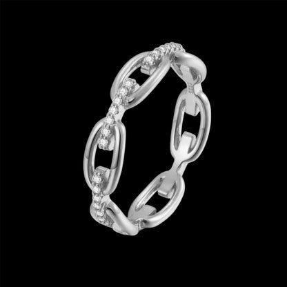 ANELLO TWIST DIAMOND - ARGENTO 925
