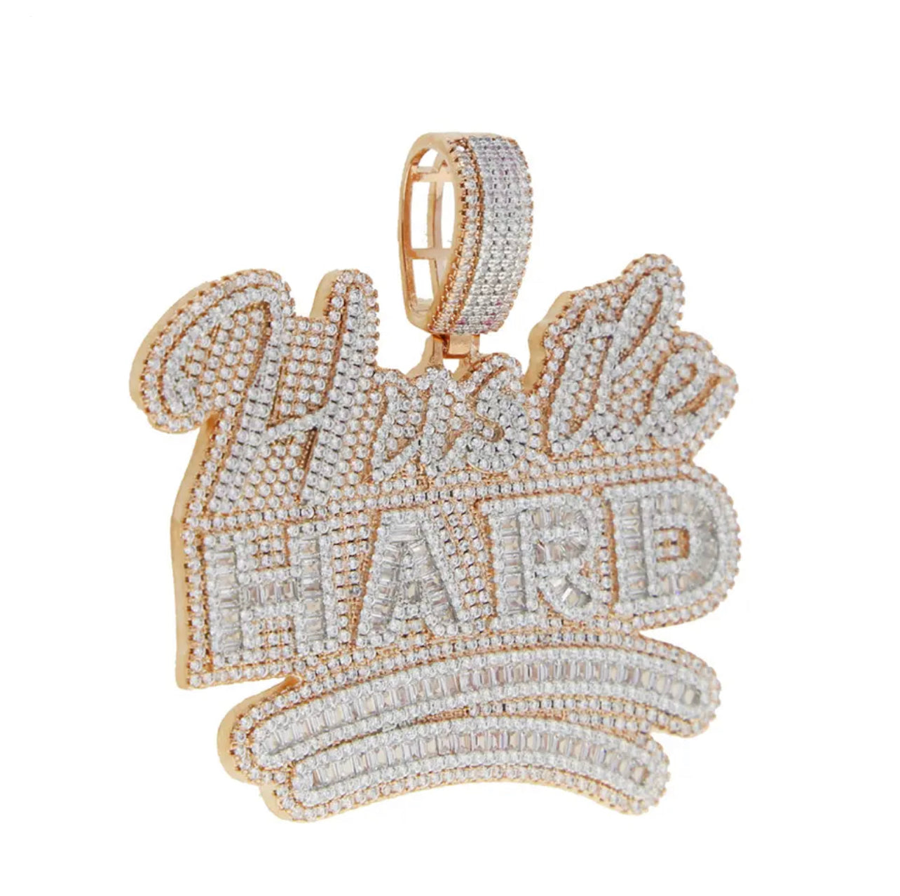 Pendente Hustle Hard - Oro 18K