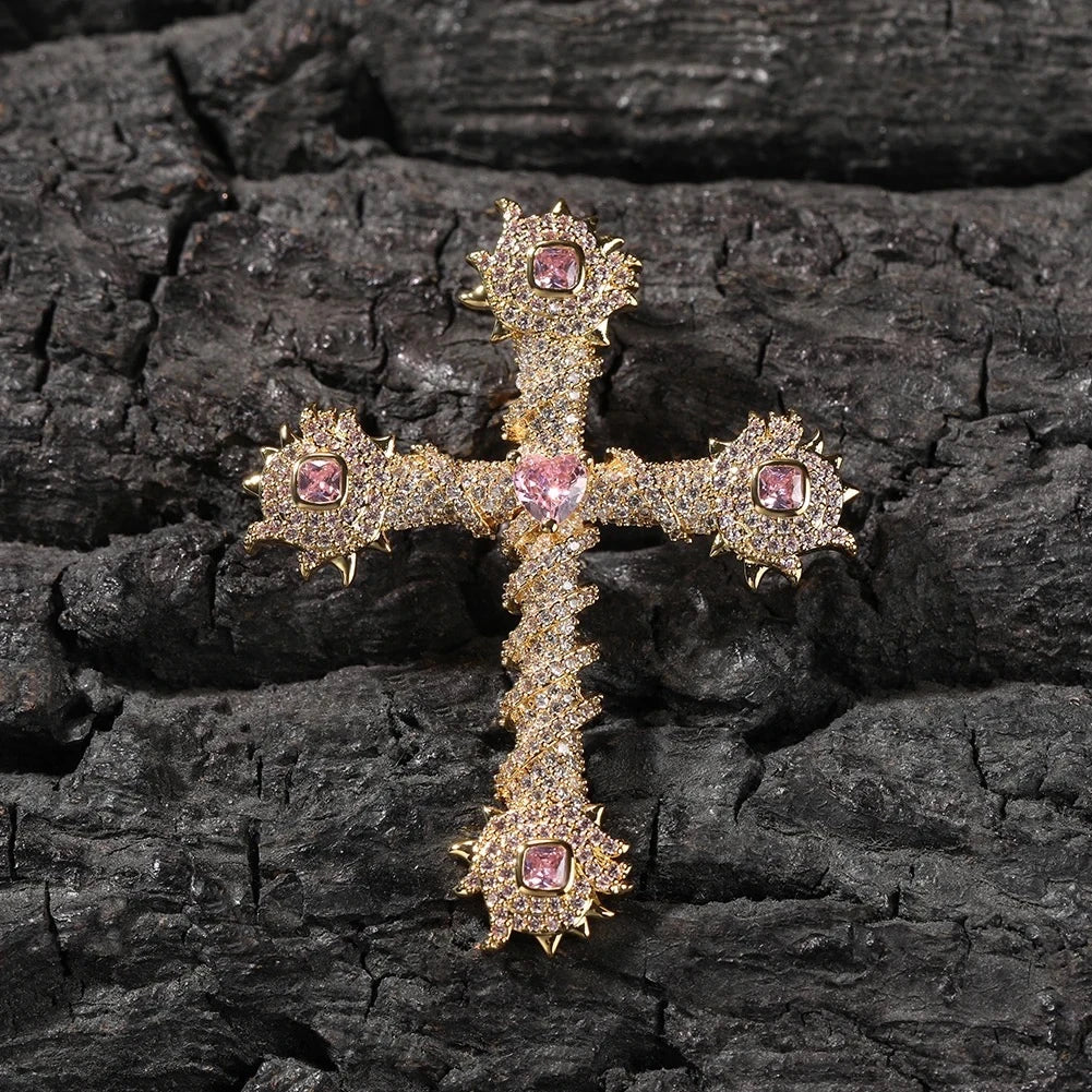 Pendente Croce Thorns - Oro 18K