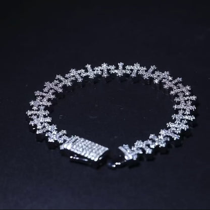 BRACCIALE ETERNAL CROSS - ORO 18 CARATI