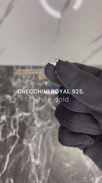 ORECCHINI ROYAL 925 - ORO BIANCO